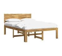 vidaXL Cadre de lit Double avec tête de lit Rostock Blanc 120 x 190 cm