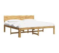 vidaXL Cadre de lit Double avec tête de lit Rostock Blanc 180 x 200 cm