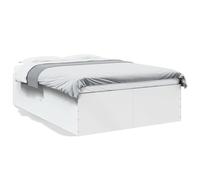 Vidaxl Cadre De Lit Sans Matelas Blanc 120x200 Cm Blanc