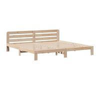 vidaXL Cadre de lit sans matelas 180x200 cm bois massif de pin Marron