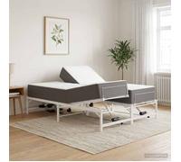 vidaXL Cadre de Lit Électrique Réglable Blanc 140 x 190 cm Acier 3438631