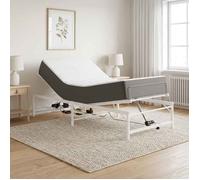 vidaXL Cadre de Lit Électrique Réglable Blanc 90 x 190 cm Acier 42021396