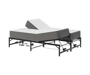 vidaXL Cadre de Lit Électrique Réglable Noir 137 x 190 cm Acier