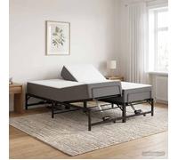 vidaXL Cadre de Lit Électrique Réglable Noir 137 x 190 cm Acier