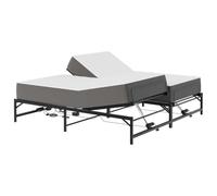 vidaXL Cadre de Lit Électrique Réglable Noir 180 x 200 cm Acier 3438624