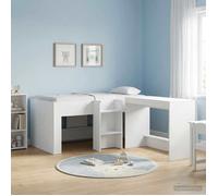 vidaXL Cadre de Lit Élevé pour Enfants Blanc 80 x 160 cm 3422571