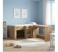 vidaXL Cadre de Lit Élevé pour Enfants Chêne artisanal 80 x 160 cm 3422578