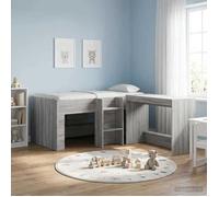 vidaXL Cadre de Lit Élevé pour Enfants Sonoma gris 80 x 160 cm 3422576