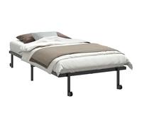 vidaXL Cadre de lit pliable sans matelas 4103961 100x190 cm noir acier
