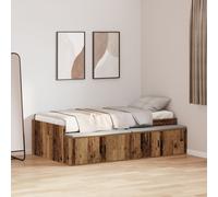 Vidaxl Cadre De Lit En Chêne Artisanal 75x190 Cm