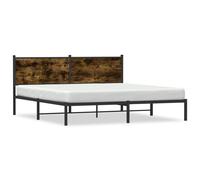 Cadre de Lit Métal sans Matelas Adulte Sommier Meuble Chambre Intérieur vidaXL