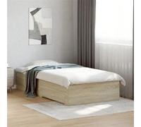 Vidaxl Cadre De Lit Et Tiroirs Chêne Sonoma 75x190cm Bois D'ingénierie Multicolore