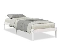 vidaXL Cadre de lit Extra Long sans Matelas 100x210 cm Bois Massif pin, lit, Meuble de Chambre, lit en Bois, lit Simple, Cadre de lit en Bois, sommier