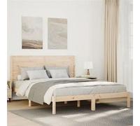Cadre de lit extra long sans matelas 140x220 cm bois massif 3309313