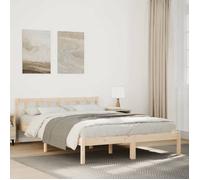 vidaXL Cadre de lit 852448 extra long sans matelas 140x220 cm bois massif pin