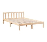 vidaXL Cadre de lit Extra Long sans Matelas 160x210 cm Bois Massif pin, lit, Meuble de Chambre à Coucher, lit en Bois, lit Double