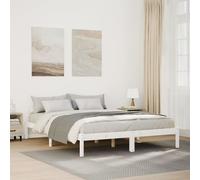 Vidaxl Cadre De Lit Extra Long Sans Matelas 160x210 Cm Bois Massif Pin Marron