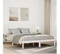 vidaXL Cadre de lit extra long sans matelas 160x220 cm bois massif 3309316