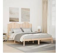 Vidaxl Cadre De Lit Extra Long Sans Matelas 160x220 Cm Bois Massif