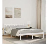 Vidaxl Cadre De Lit Extra Long Sans Matelas 160x220 Cm Bois Massif Pin Marron