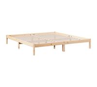 vidaXL Cadre de lit extra long 200x220 cm bois massif pin lit double sans matelas