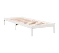 vidaXL Cadre de lit Extra Long sans Matelas 90x210 cm Bois Massif pin, lit, Meuble de Chambre, lit en Bois, lit Simple, Cadre de lit en Bois, sommier