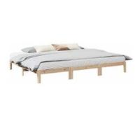 VidaXL Cadre de lit familial sans matelas 270x200cm bois massif de pin, lit familial, cadre de lit, sommier, lit de taille 3324568 Multicolore