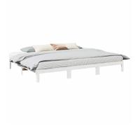 vidaXL Cadre de lit familial 3324569 270x200 cm blanc sans matelas
