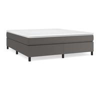 vidaXL Cadre de lit Gris 160x200 cm Similicuir