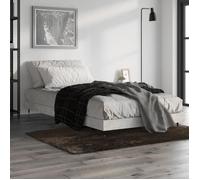 vidaXL Cadre de lit gris béton 100x200 cm bois d'ingénierie 832161