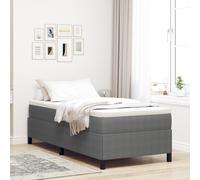 Vidaxl Cadre De Lit Gris Clair 100x200 Cm En Velours Côtelé Gris