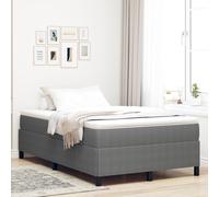 Vidaxl Cadre De Lit Gris Clair 120x200 Cm En Tissu Côtelé Gris