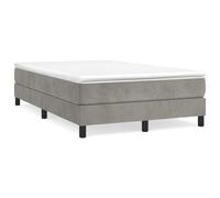 vidaXL Cadre de lit Gris clair 120x200 cm Velours