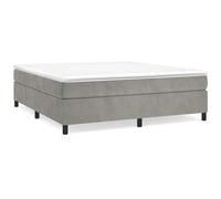 vidaXL Cadre de lit sans Matelas Gris Clair 160x200 cm Velours