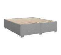 vidaXL Cadre de lit Gris Clair 180x200 cm Tissu, sommier, Cadre de lit Plateforme, Cadre de lit rembourré, Meuble de Chambre à Coucher