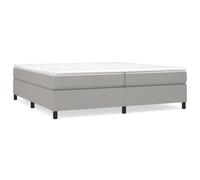 Vidaxl Cadre De Lit Gris Clair 200x200 Cm Tissu Gris