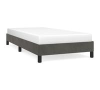 Vidaxl Cadre De Lit Gris Foncé 100 X 200 Cm Velours Gris