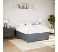 vidaXL Cadre de lit Gris foncé 160 x 200 cm Velours, sommier, cadre de lit plateforme, cadre de lit rembourré, meuble de 3285019