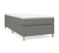 Vidaxl Cadre De Lit Gris Foncé 80x200 Cm Tissu Gris