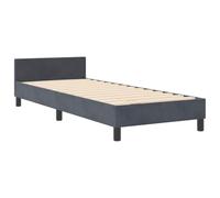 vidaXL Cadre de Lit Gris Foncé 80x200 cm Velours