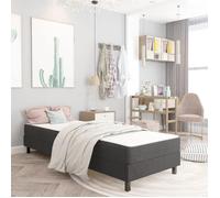 vidaXL Cadre de lit Gris Tissu 80 x 200 cm