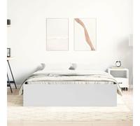 vidaXL Cadre de lit blanc 120x200 cm 3203852