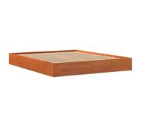 Vidaxl Cadre De Lit Sans Matelas Cire Marron 160x200cm Bois Pin Massif Marron