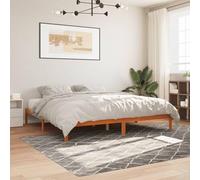 Bedframe zonder matras massief grenenhout wasbruin 180x200 cm844866