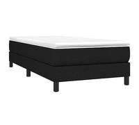 3120486 vidaXL Sommier à ressorts de lit Noir 90x200 cm Tissu