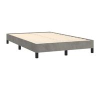 Vidaxl Cadre De Lit Sans Matelas Gris Clair 120x190 Cm Velours Gris