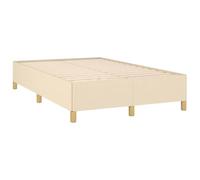Vidaxl Cadre De Lit Sans Matelas Crème 120x190 Cm Tissu