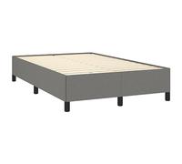 vidaXL Cadre de lit sans matelas 120x190 cm tissu gris foncé