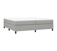 Vidaxl Cadre De Lit Gris Clair 200x200 Cm Tissu Gris