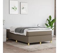 Vidaxl Cadre De Lit Taupe 120x200 Cm Tissu